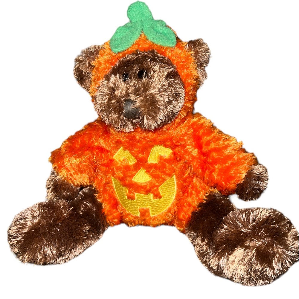 Animal Adventure Bear Jack-O-Lantern Pumpkin Costume Stuffed Plush Halloween